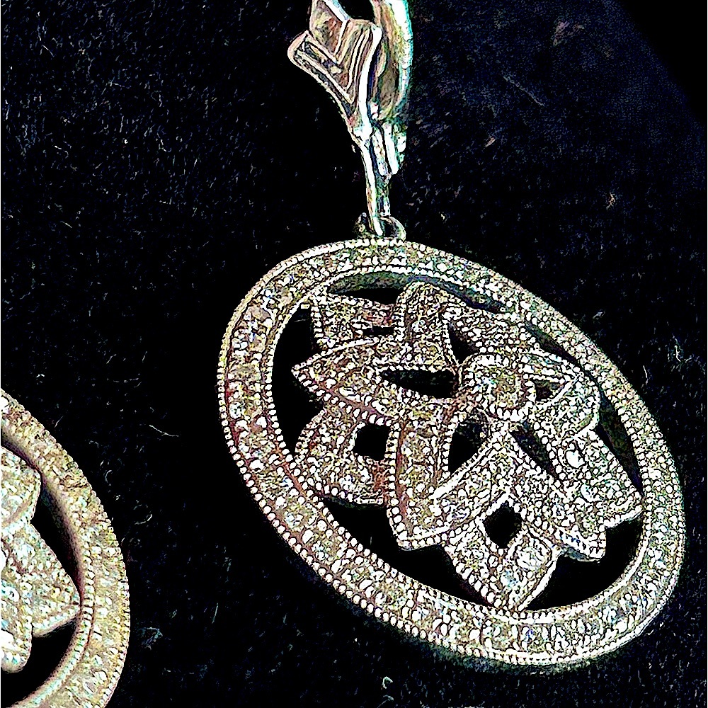 Vintage 18k Natural Diamond Drop Earrings - Picture 2 of 9